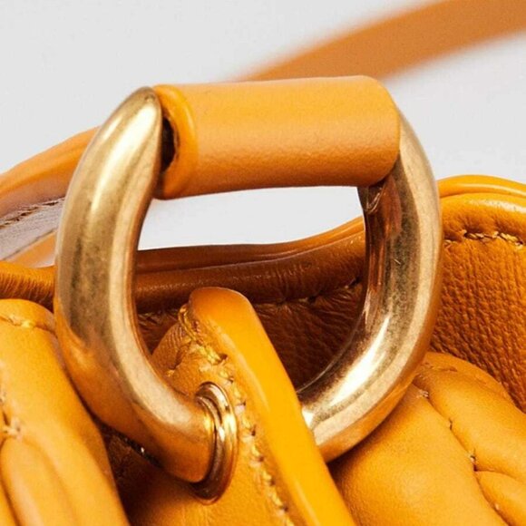 Yves Saint Laurent Yellow Leather Le Maillon Crossbody Bag - Picture 5 of 12